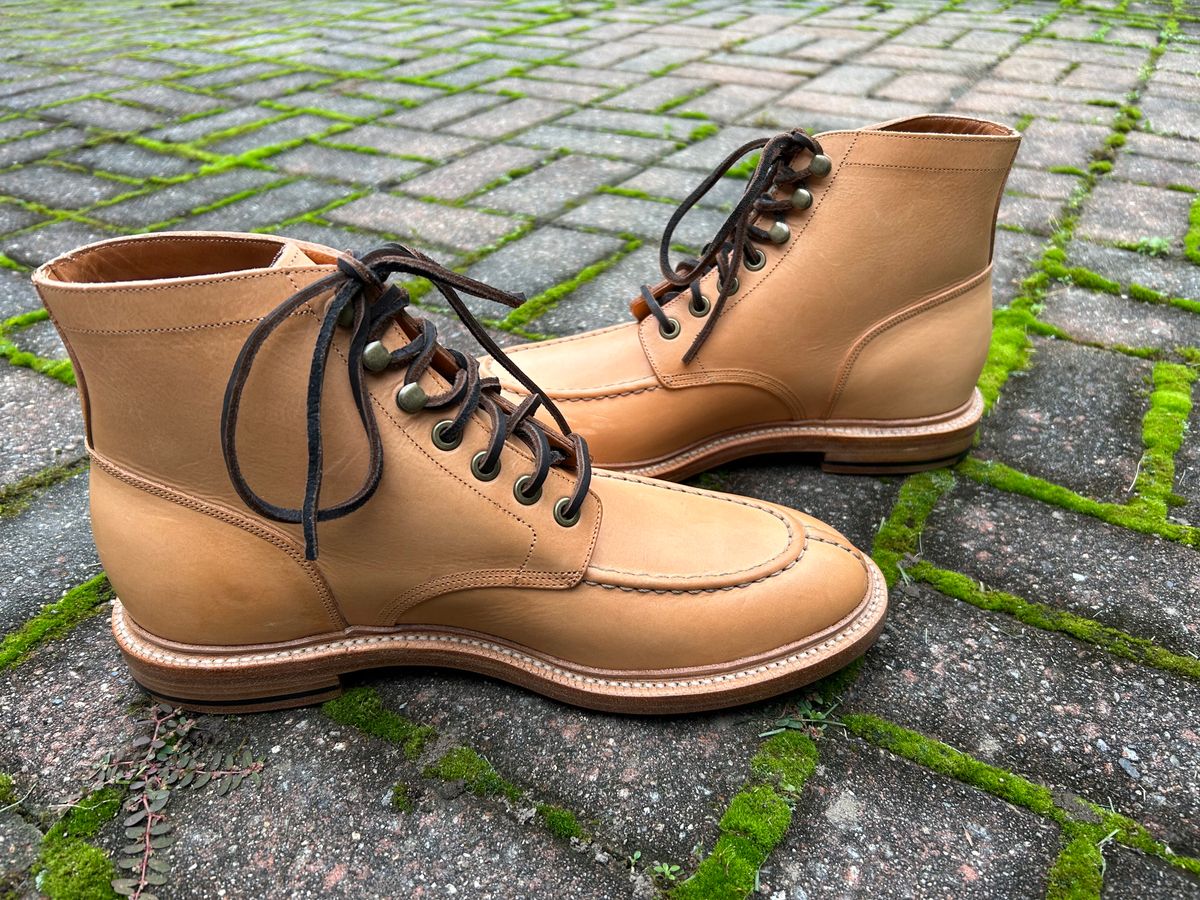 Photo by scitboot on October 1, 2023 of the Grant Stone Ottawa Boot in Badalassi Carlo Natural Minerva.