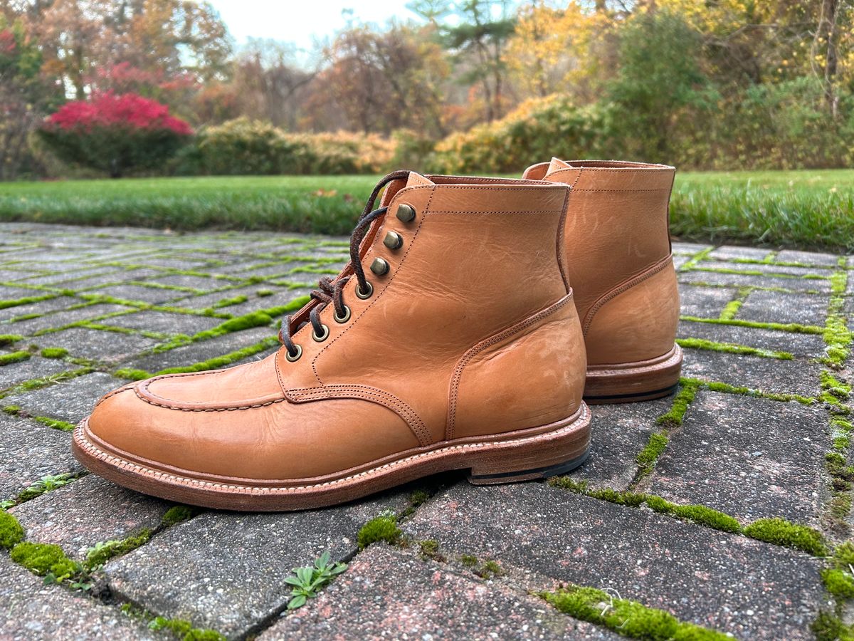 Photo by scitboot on November 3, 2023 of the Grant Stone Ottawa Boot in Badalassi Carlo Natural Minerva.