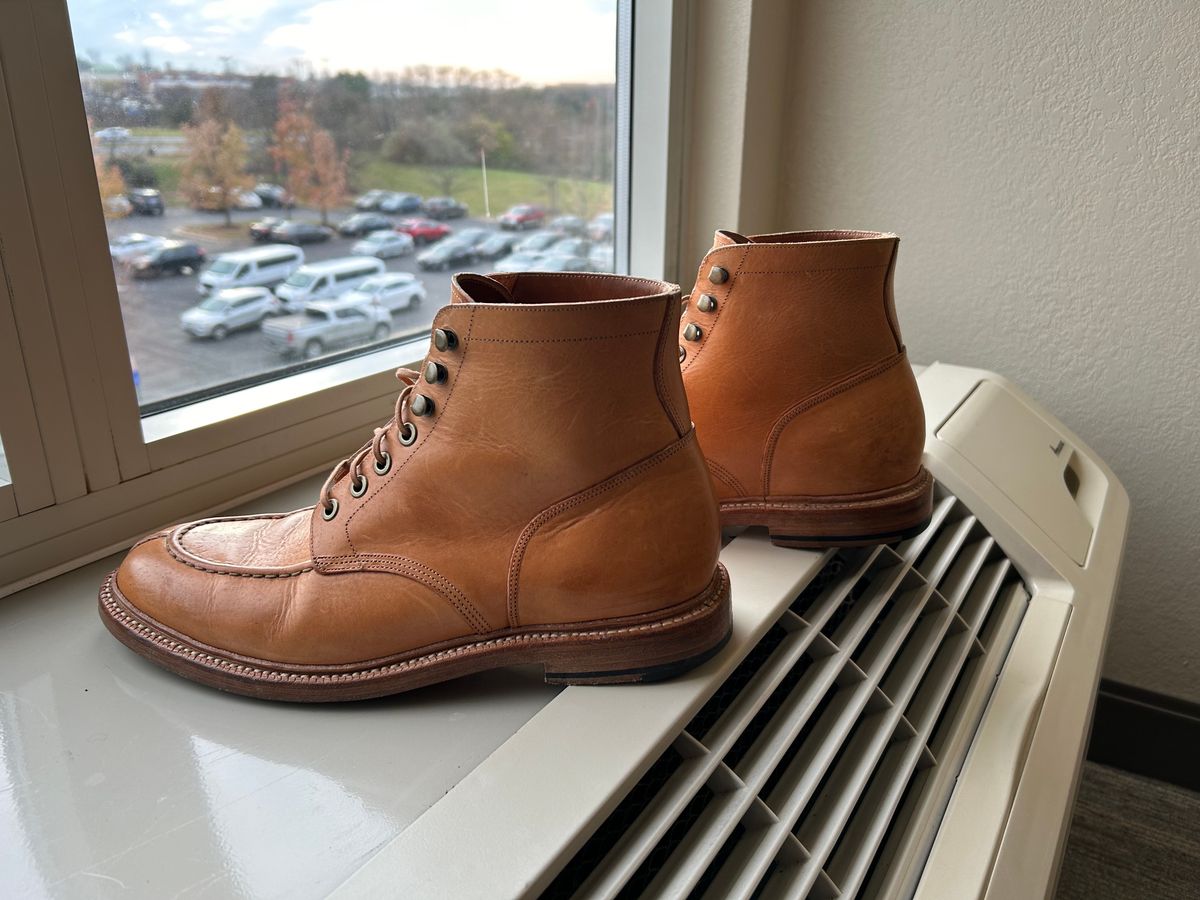 Photo by scitboot on December 2, 2023 of the Grant Stone Ottawa Boot in Badalassi Carlo Natural Minerva.