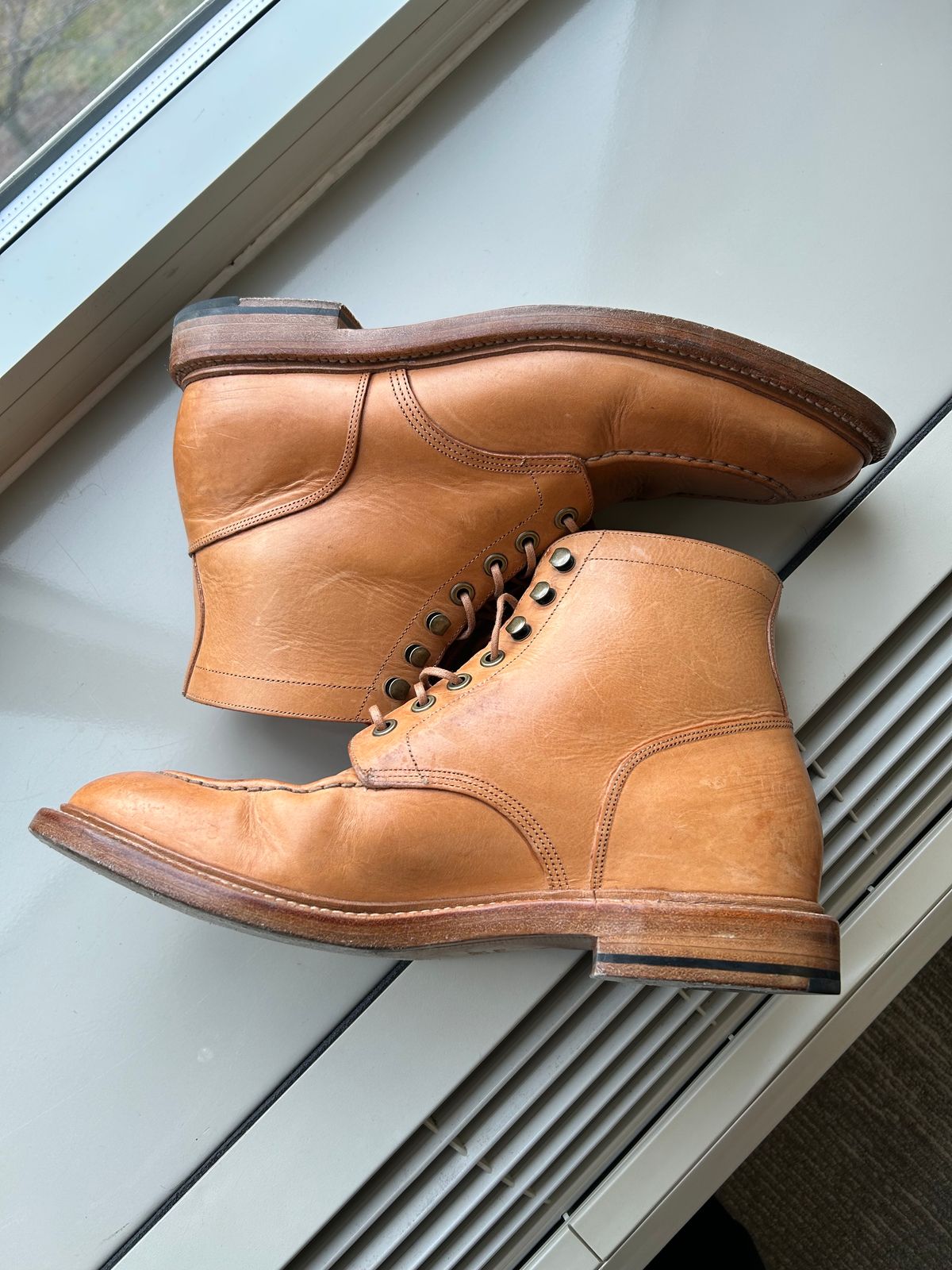 Photo by scitboot on December 2, 2023 of the Grant Stone Ottawa Boot in Badalassi Carlo Natural Minerva.