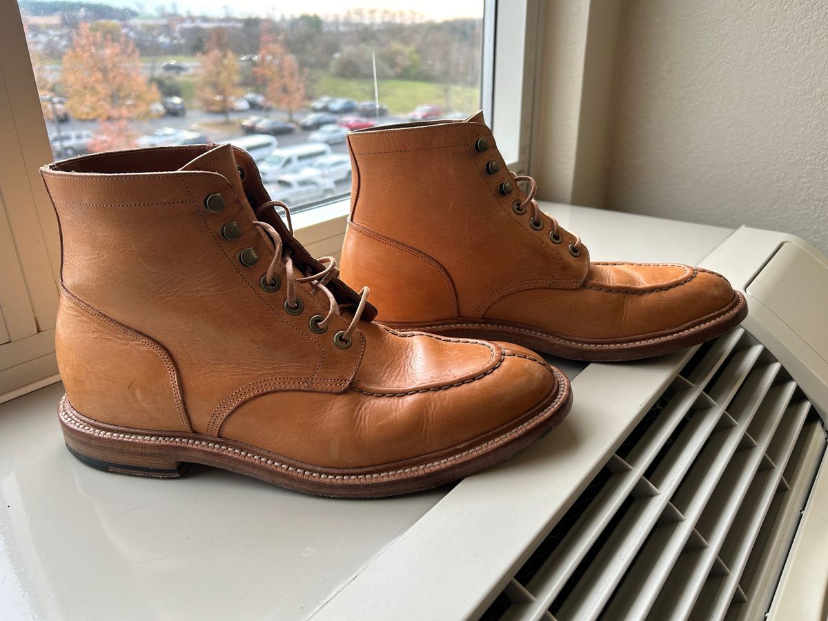 Photo by scitboot on December 2, 2023 of the Grant Stone Ottawa Boot in Badalassi Carlo Natural Minerva.