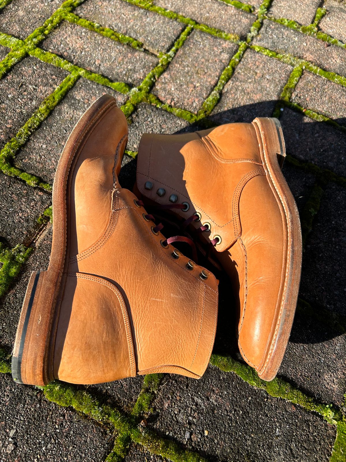 Photo by scitboot on January 1, 2024 of the Grant Stone Ottawa Boot in Badalassi Carlo Natural Minerva.