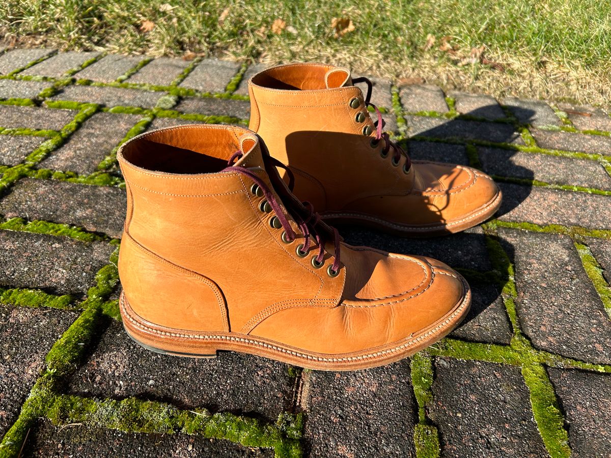 Photo by scitboot on January 1, 2024 of the Grant Stone Ottawa Boot in Badalassi Carlo Natural Minerva.