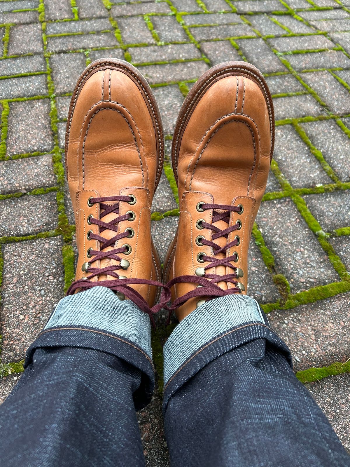 Photo by scitboot on February 2, 2024 of the Grant Stone Ottawa Boot in Badalassi Carlo Natural Minerva.