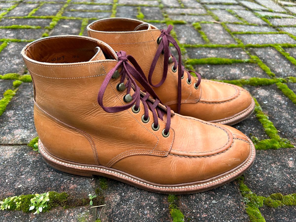 Photo by scitboot on February 2, 2024 of the Grant Stone Ottawa Boot in Badalassi Carlo Natural Minerva.
