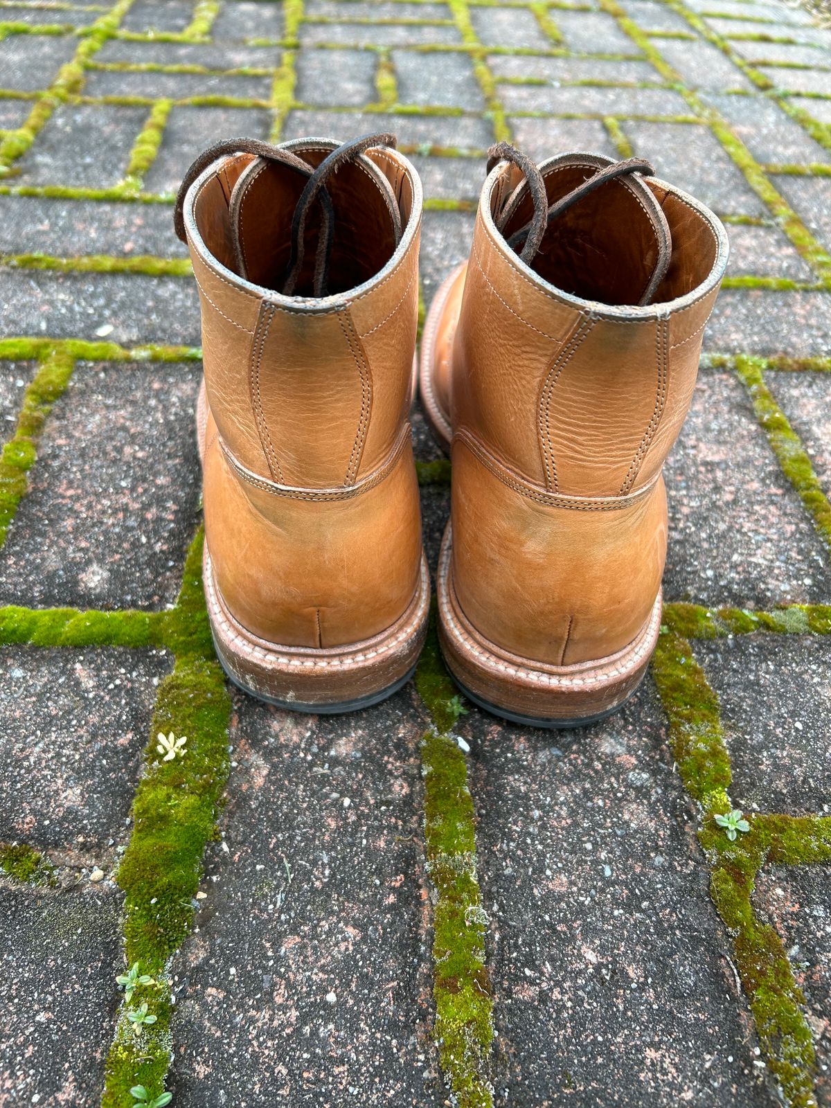 Photo by scitboot on March 2, 2024 of the Grant Stone Ottawa Boot in Badalassi Carlo Natural Minerva.