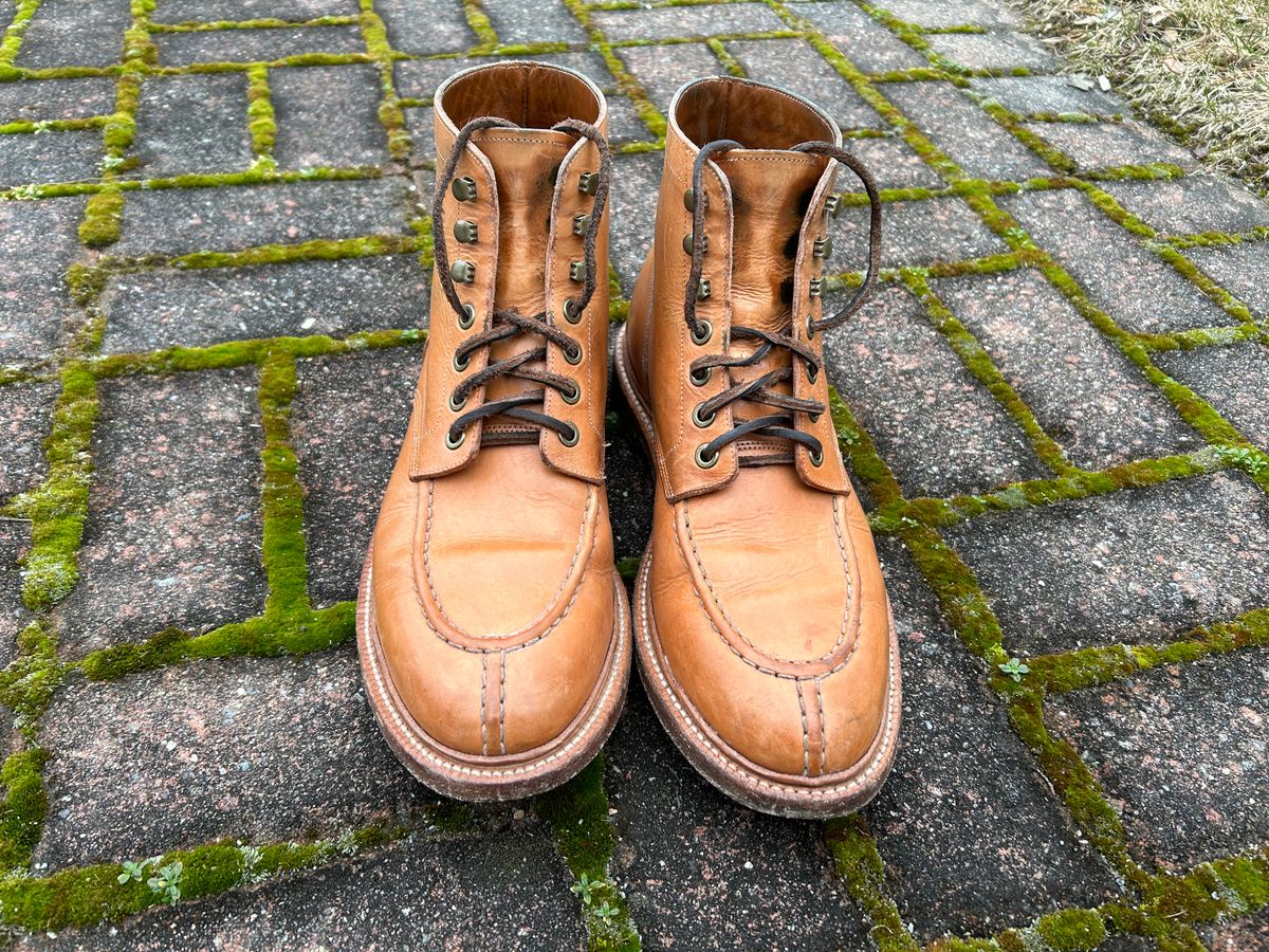 Photo by scitboot on March 2, 2024 of the Grant Stone Ottawa Boot in Badalassi Carlo Natural Minerva.