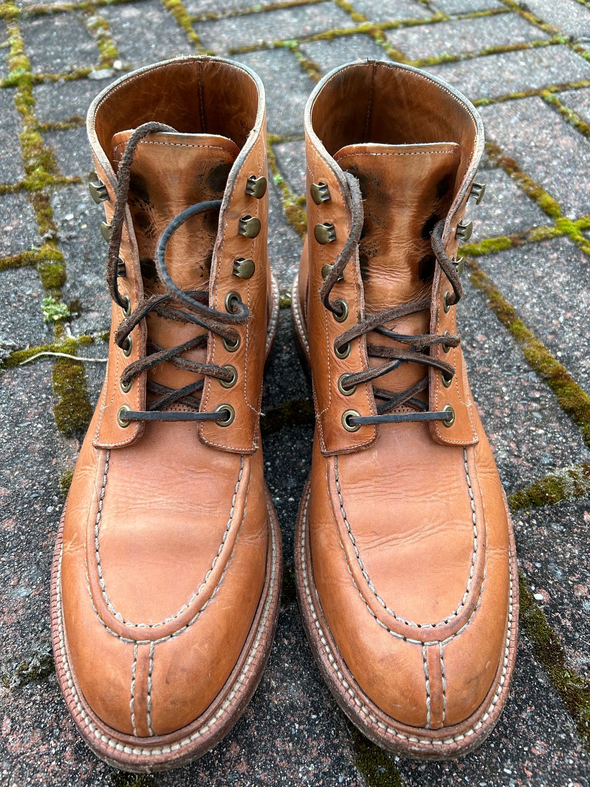 Photo by scitboot on April 1, 2024 of the Grant Stone Ottawa Boot in Badalassi Carlo Natural Minerva.