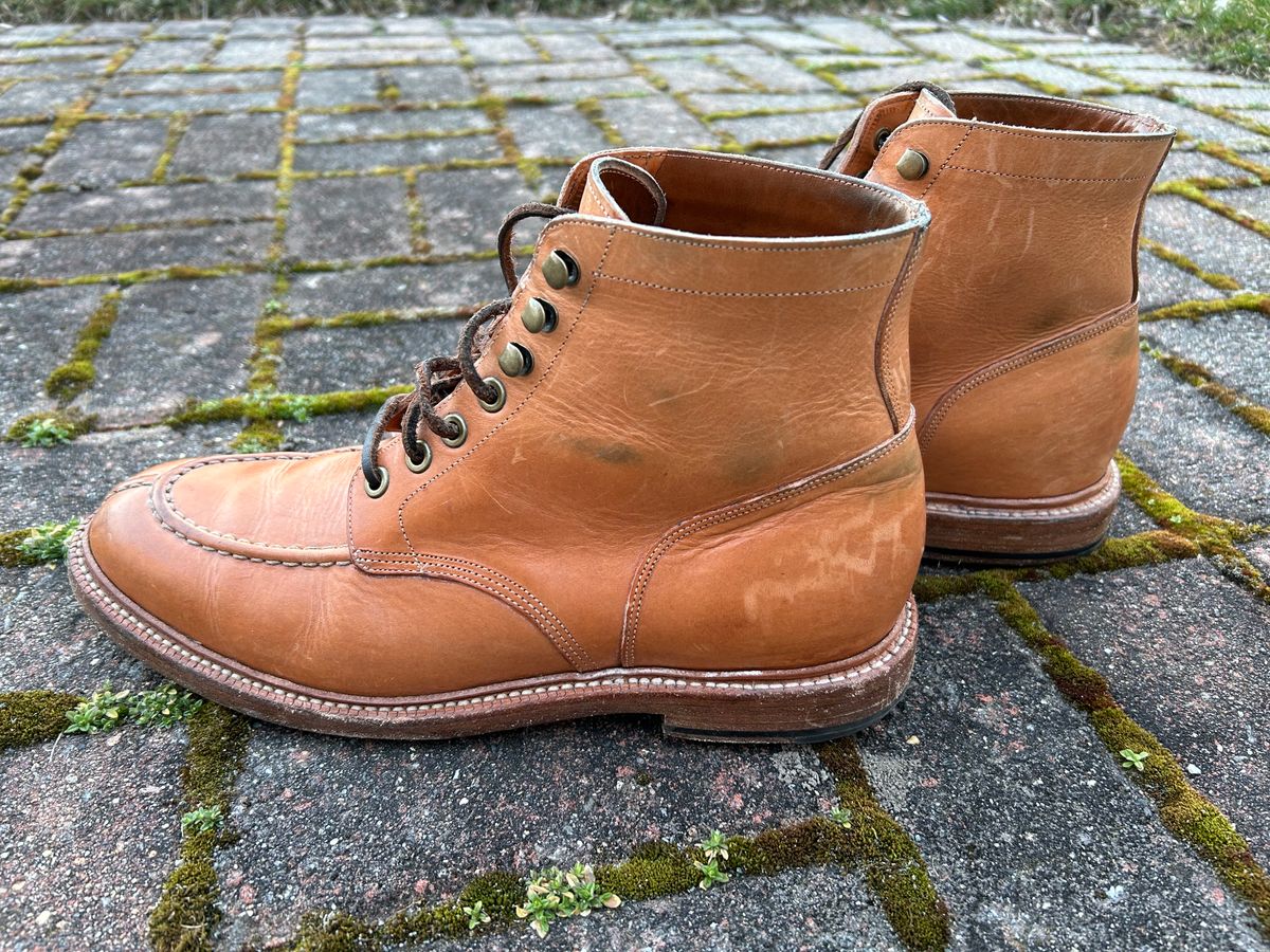 Photo by scitboot on April 1, 2024 of the Grant Stone Ottawa Boot in Badalassi Carlo Natural Minerva.