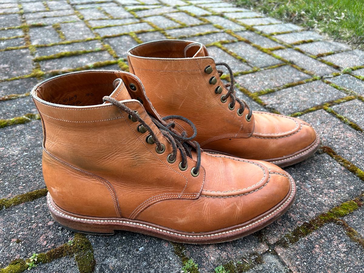 Photo by scitboot on April 1, 2024 of the Grant Stone Ottawa Boot in Badalassi Carlo Natural Minerva.