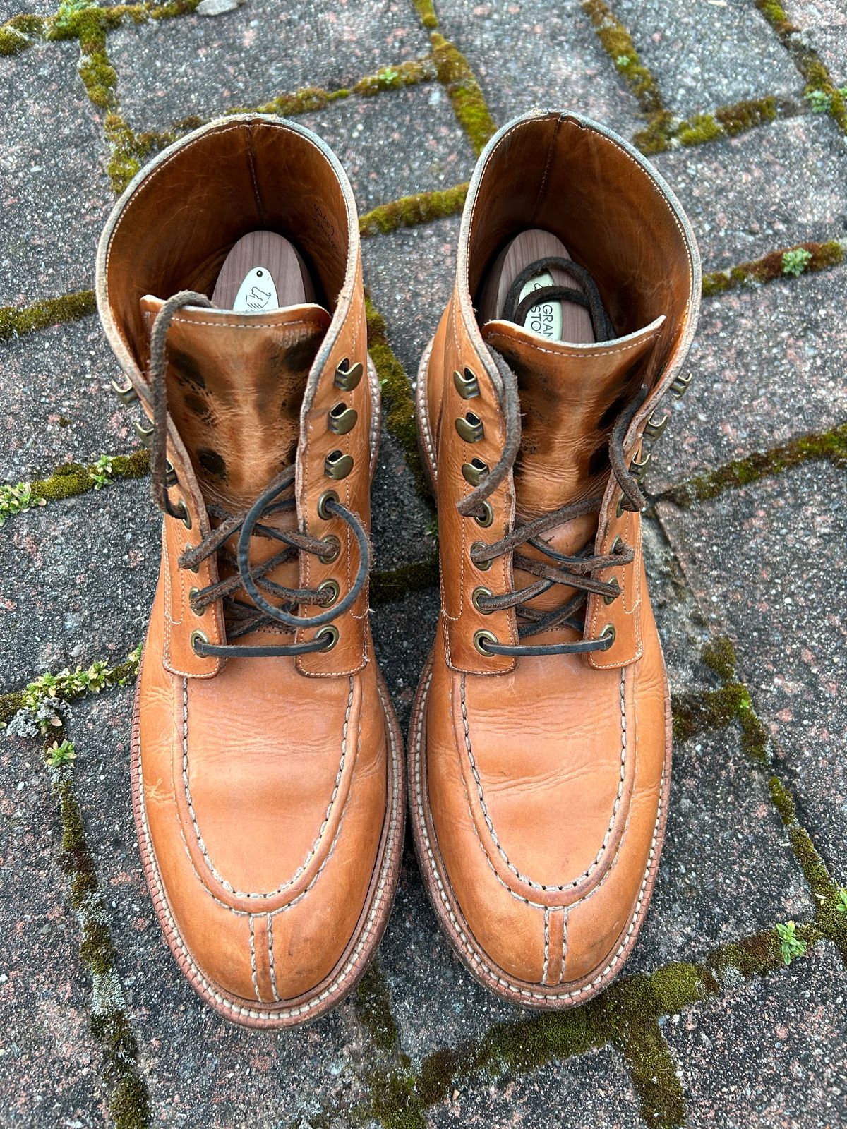Photo by scitboot on April 1, 2024 of the Grant Stone Ottawa Boot in Badalassi Carlo Natural Minerva.