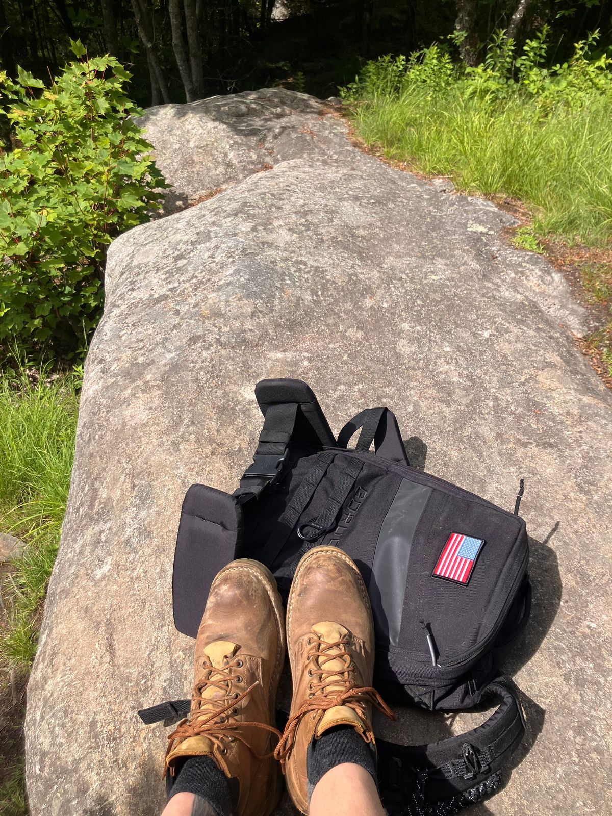 Photo by todd_ted on June 27, 2025 of the Nicks Ridgeline Hiking Boot in Seidel WeatherShield Brown.