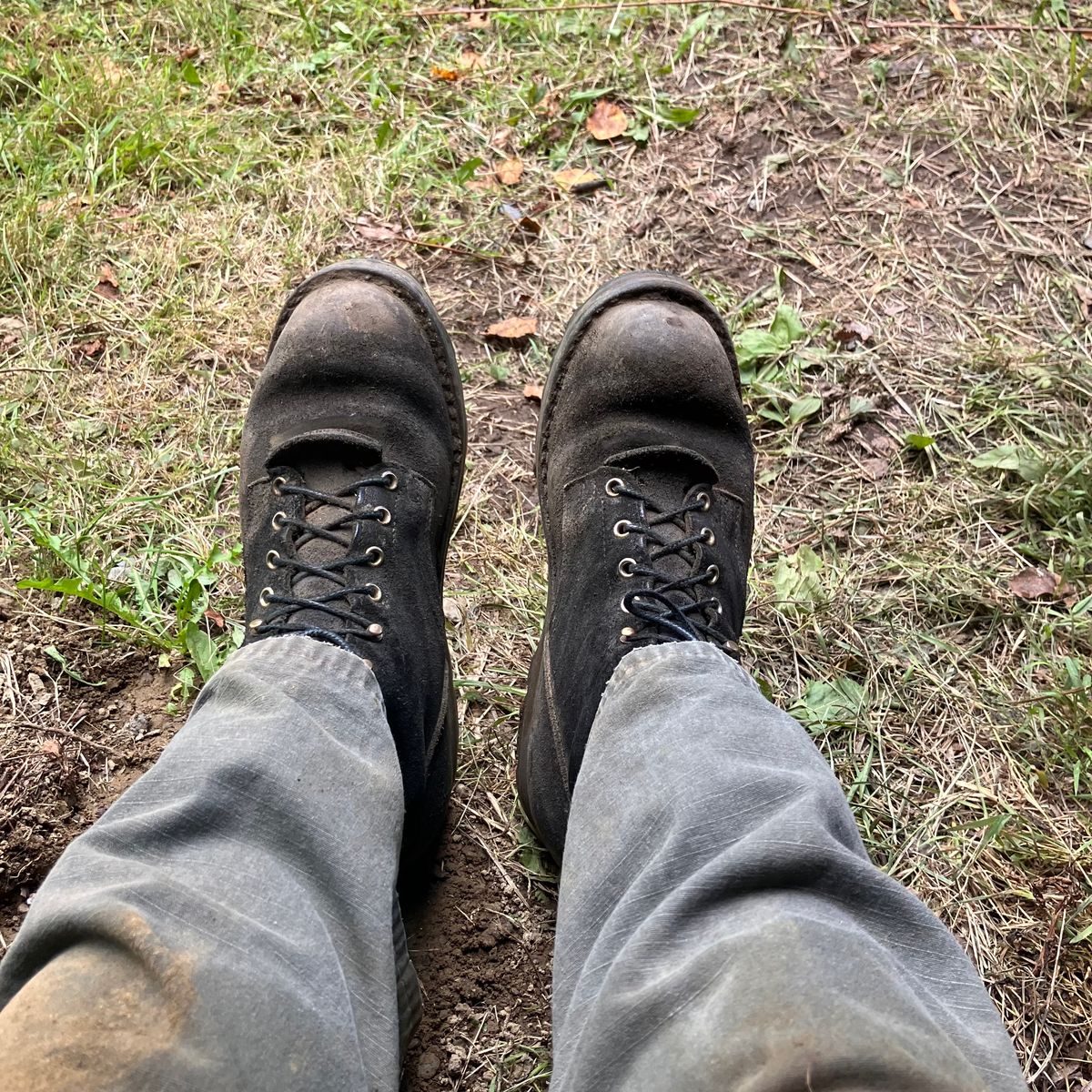 Photo by todd_ted on August 2, 2024 of the Nicks Ridgeline Hiking Boot in Seidel 1964 Black Roughout.