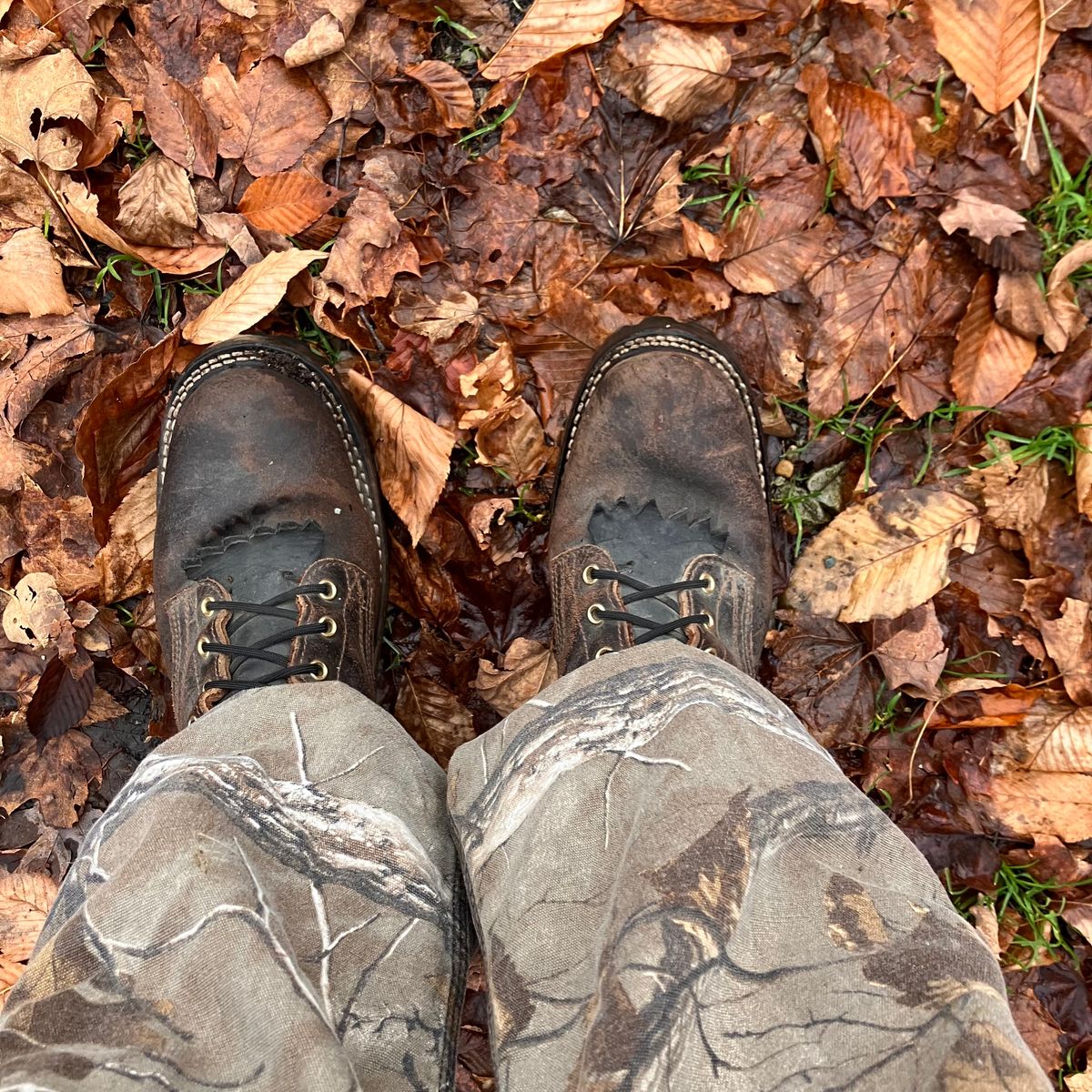 Photo by todd_ted on November 12, 2022 of the Nicks Urban Logger in Horween Brown Waxed Flesh.