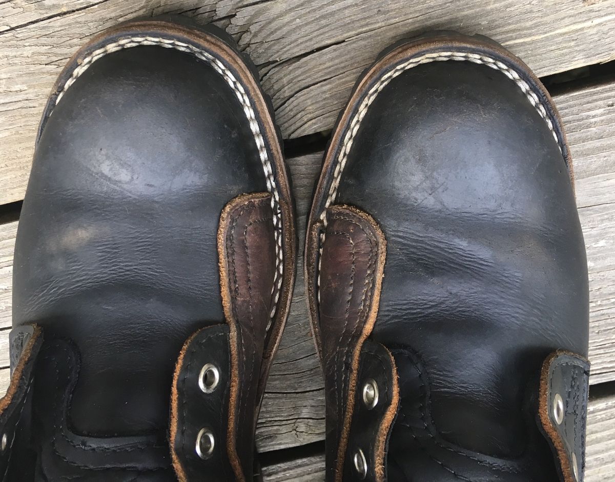 Photo by todd_ted on May 26, 2019 of the Nicks x Zuriick James in Horween Black Chromexcel.