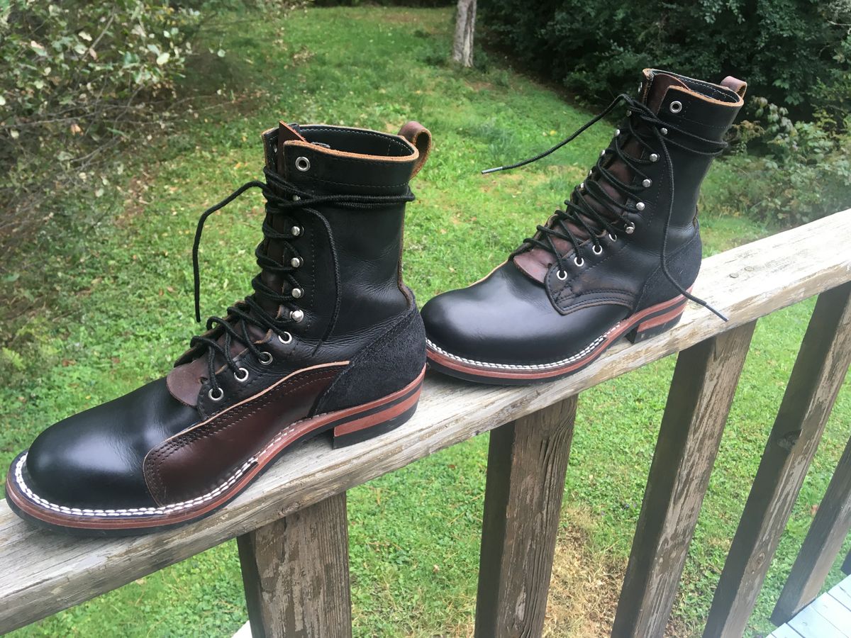 Photo by todd_ted on September 27, 2021 of the Nicks x Zuriick James in Horween Black Chromexcel.