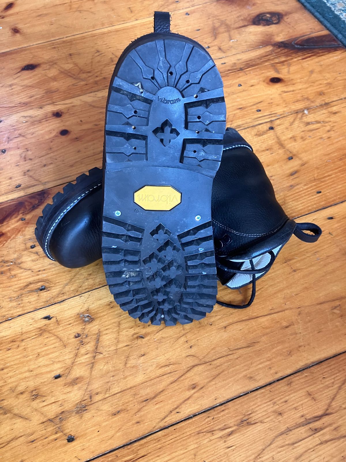 Photo by todd_ted on September 9, 2025 of the Peter Limmer & Sons Custom Model in Horween Black Waterproofed Chrome-Tanned Cowhide.