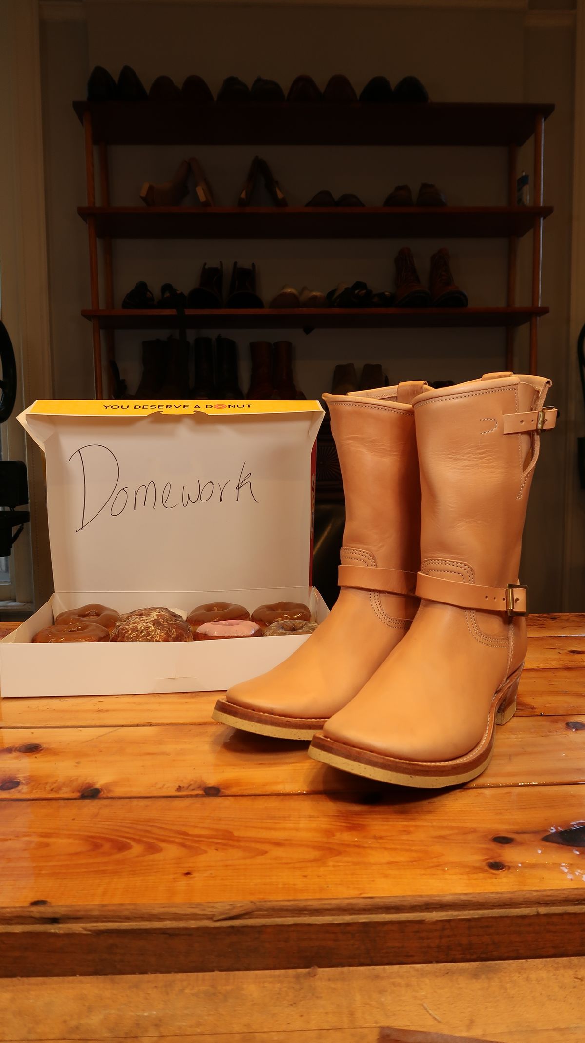 Photo by LarryStyles on October 1, 2022 of the Unsung U 22-2 Engineer Boot in Unlisted Leather.