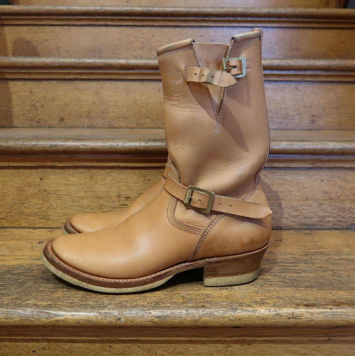 Photo by LarryStyles on January 3, 2023 of the Unsung U 22-2 Engineer Boot in Unlisted Leather.
