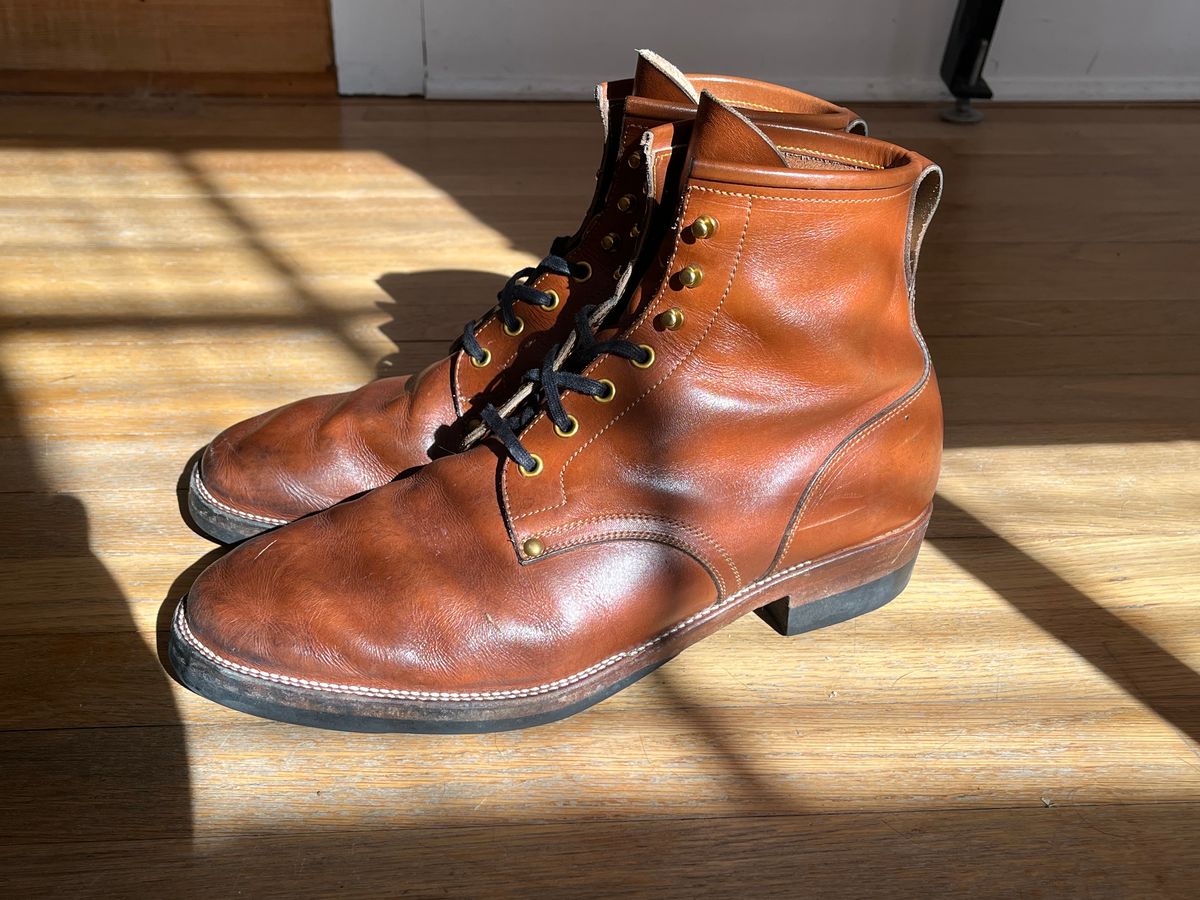 Photo by ld7465 on February 5, 2024 of the Iron Boots The Chosen One in S.B. Foot Teak Featherstone.