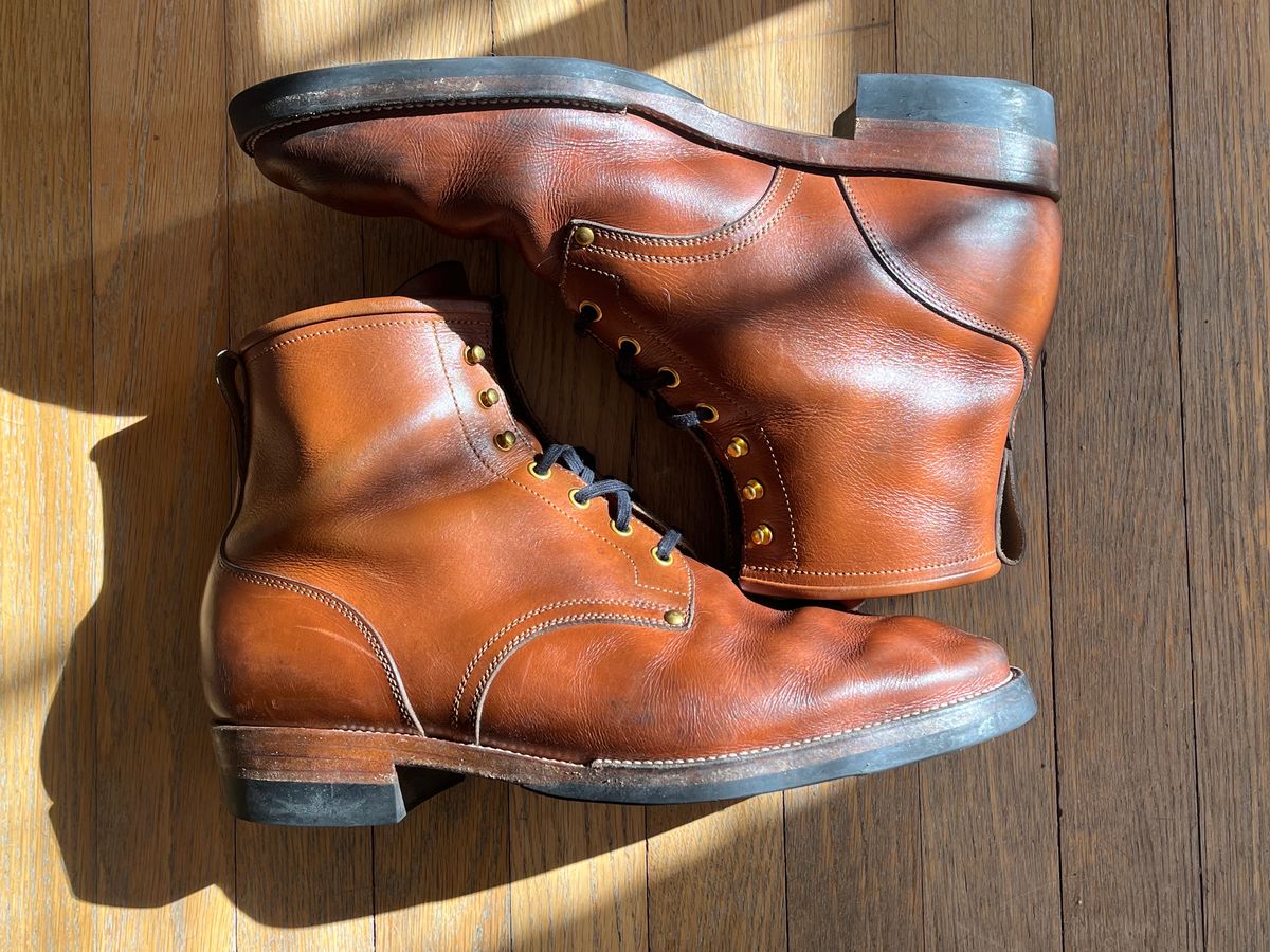 Photo by ld7465 on February 5, 2024 of the Iron Boots The Chosen One in S.B. Foot Teak Featherstone.