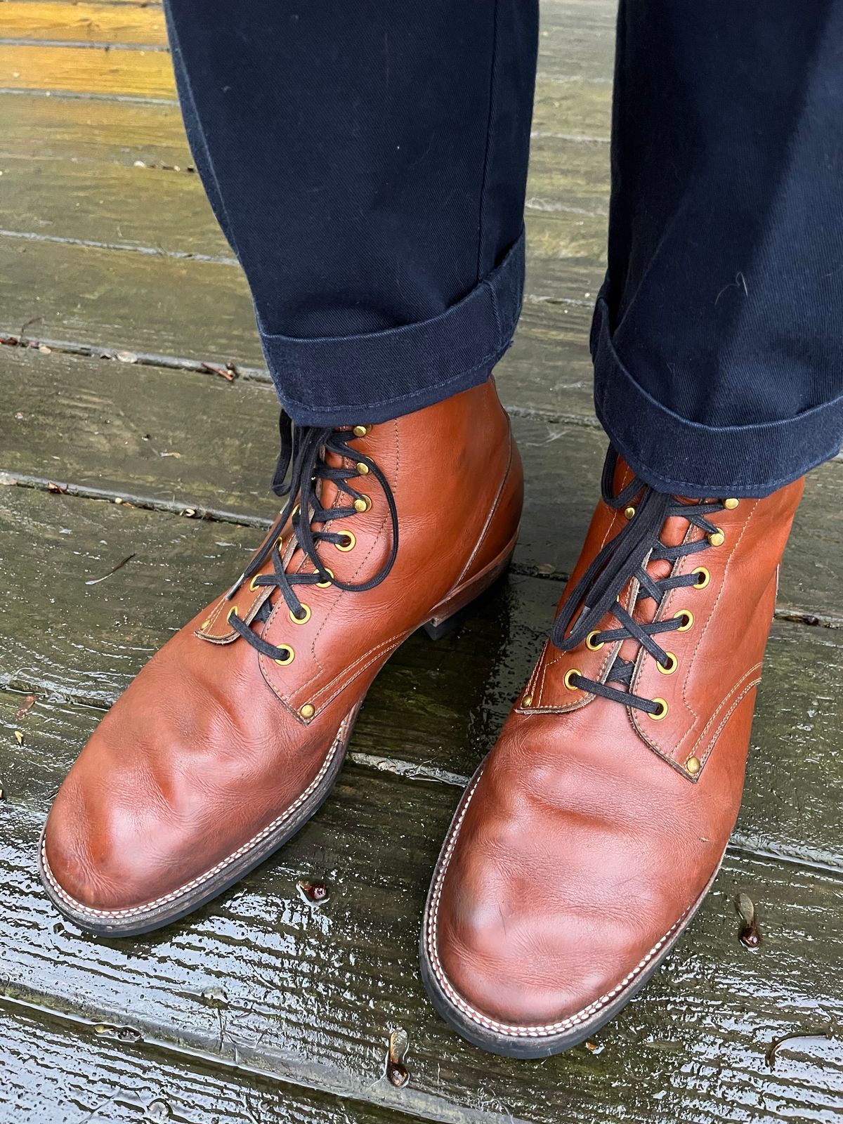 Photo by ld7465 on March 5, 2024 of the Iron Boots The Chosen One in S.B. Foot Teak Featherstone.