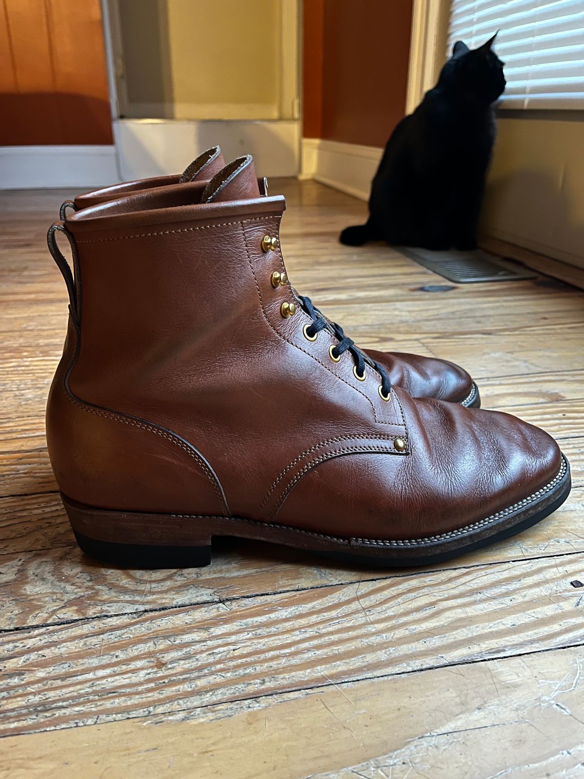 Photo by ld7465 on March 5, 2024 of the Iron Boots The Chosen One in S.B. Foot Teak Featherstone.