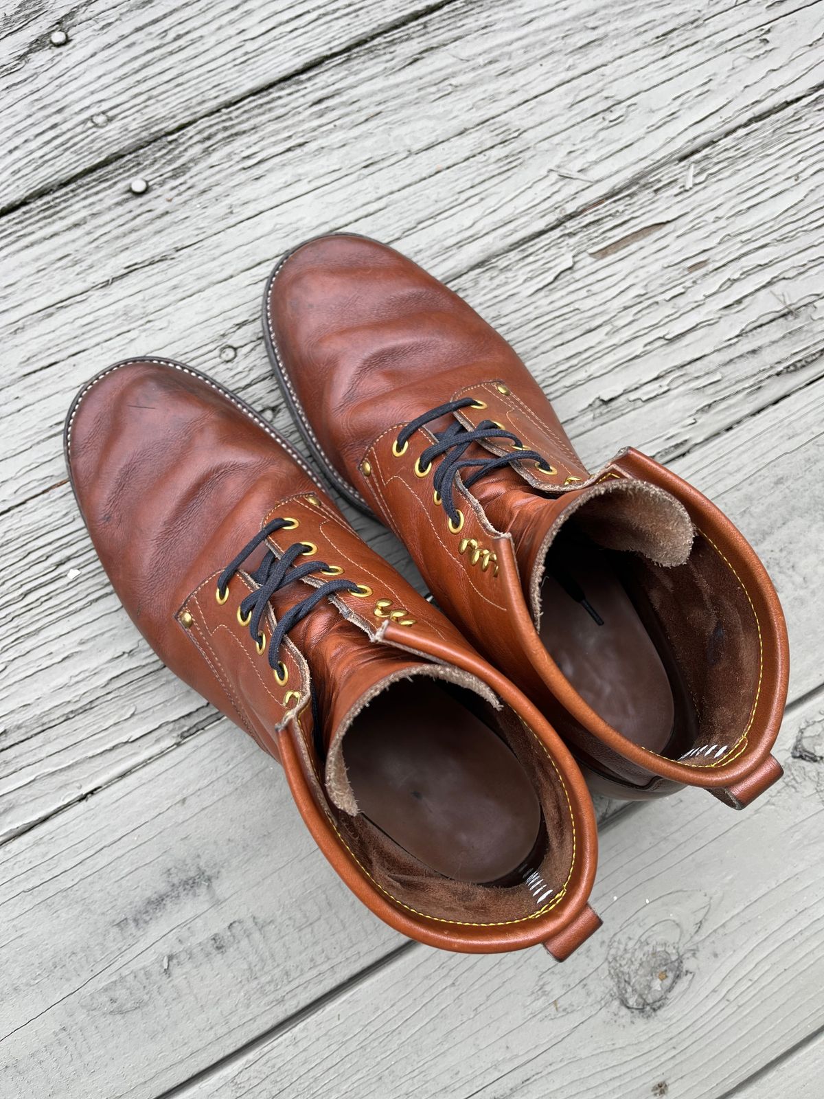 Photo by ld7465 on April 6, 2024 of the Iron Boots The Chosen One in S.B. Foot Teak Featherstone.