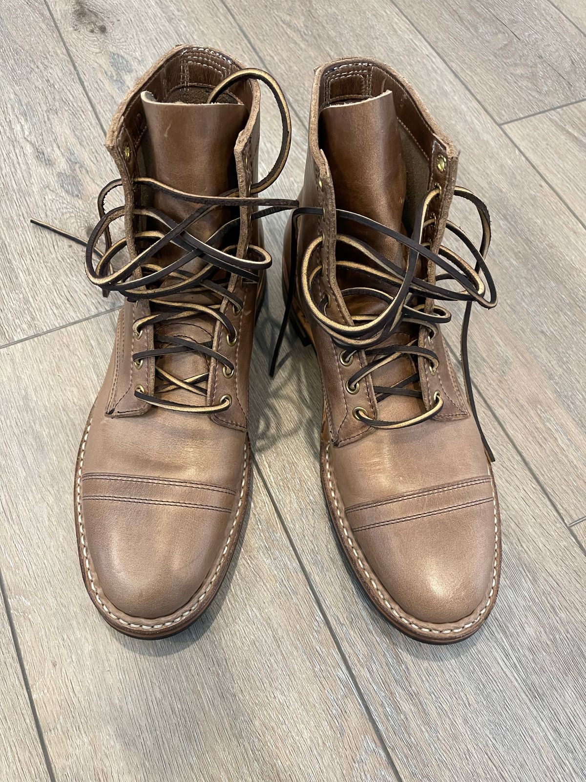 Photo by boot_jay_ on July 1, 2022 of the White's MP-M1TC in Horween Natural Chromexcel.