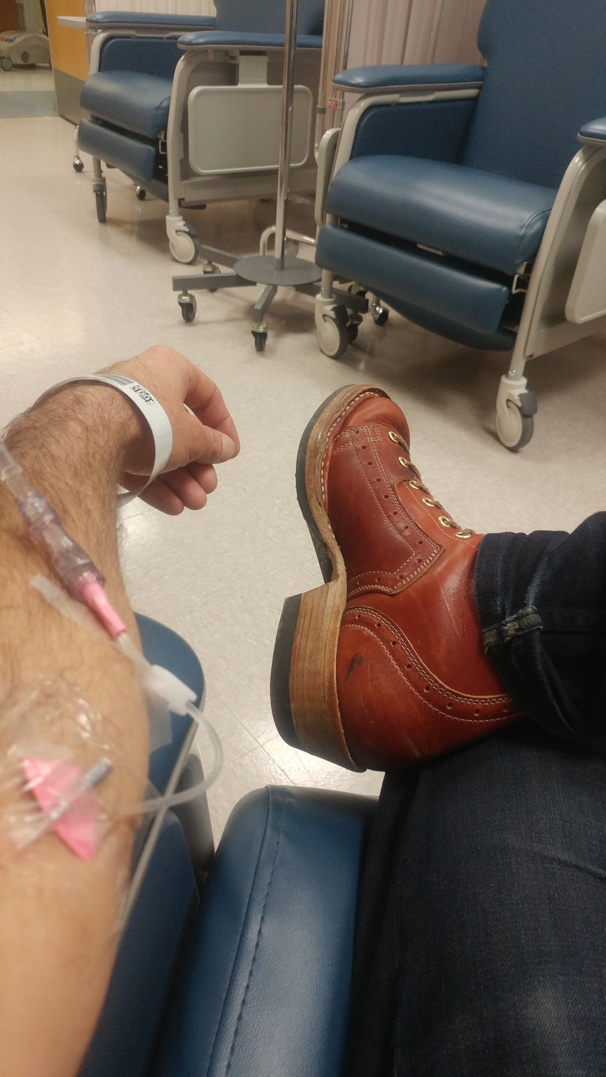 Photo by J.Seven on November 26, 2025 of the Frank's Boots Monkey Boot in Horween Olde English Dublin.