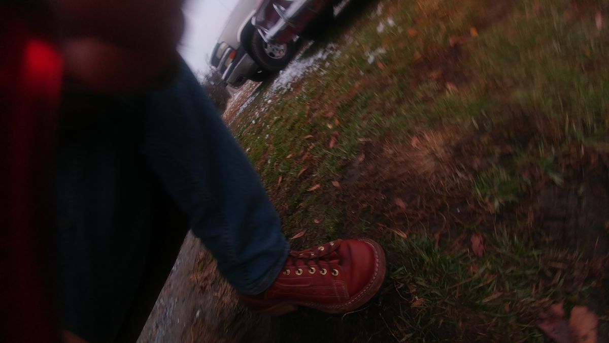 Photo by J.Seven on December 5, 2025 of the Frank's Boots Monkey Boot in Horween Olde English Dublin.