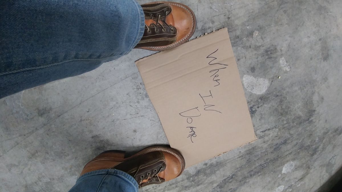 Photo by J.Seven on November 6, 2024 of the Frank's Boots Monkey Boot in Horween Cinnamon Waxed Flesh & Wickett & Craig Russet Traditional Harness.