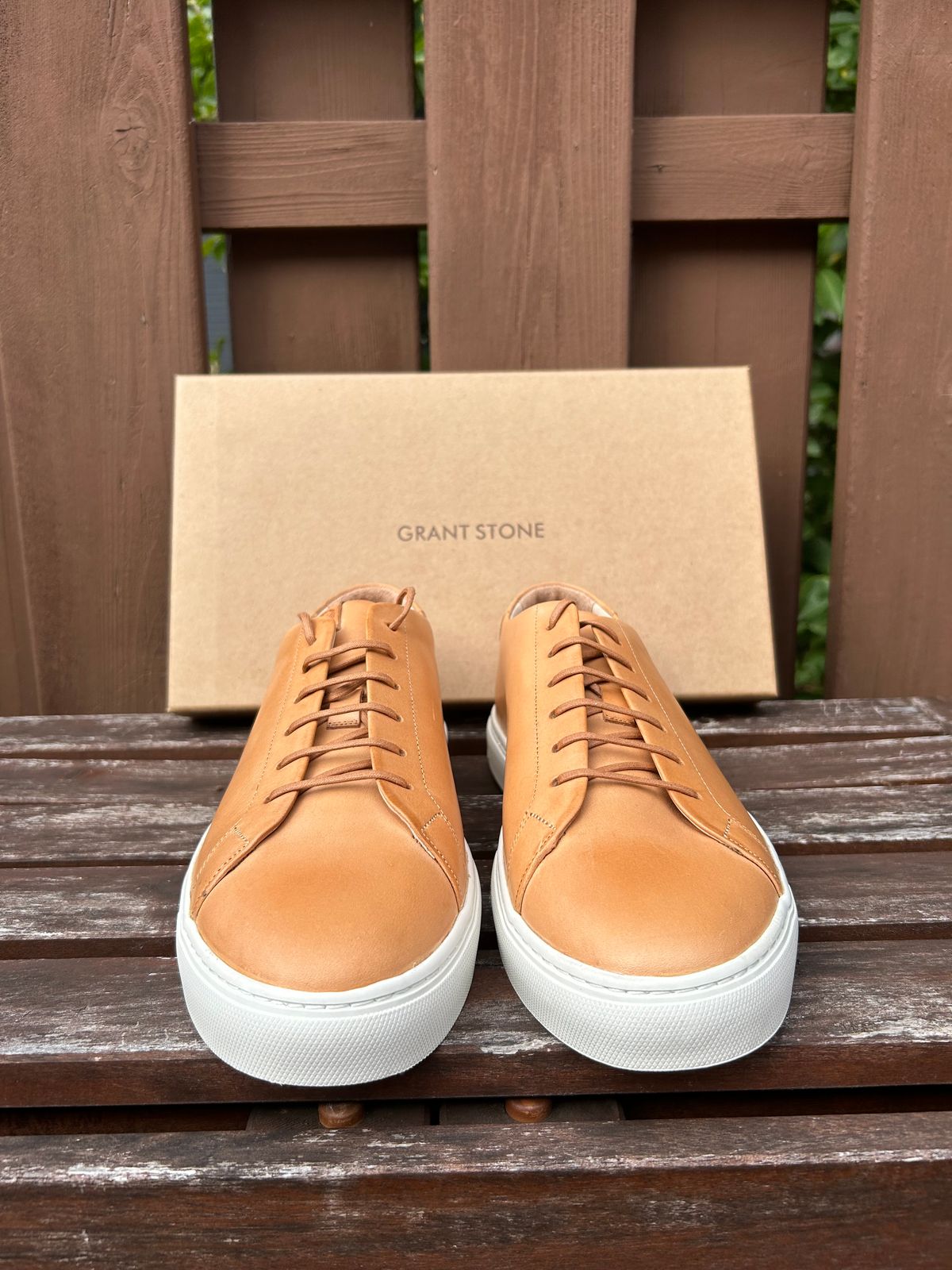 Photo by AGold on October 1, 2024 of the Grant Stone Coast Sneaker in Badalassi Carlo Natural Minerva.