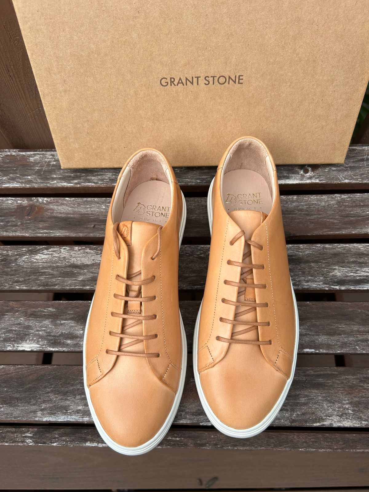 Photo by AGold on October 1, 2024 of the Grant Stone Coast Sneaker in Badalassi Carlo Natural Minerva.