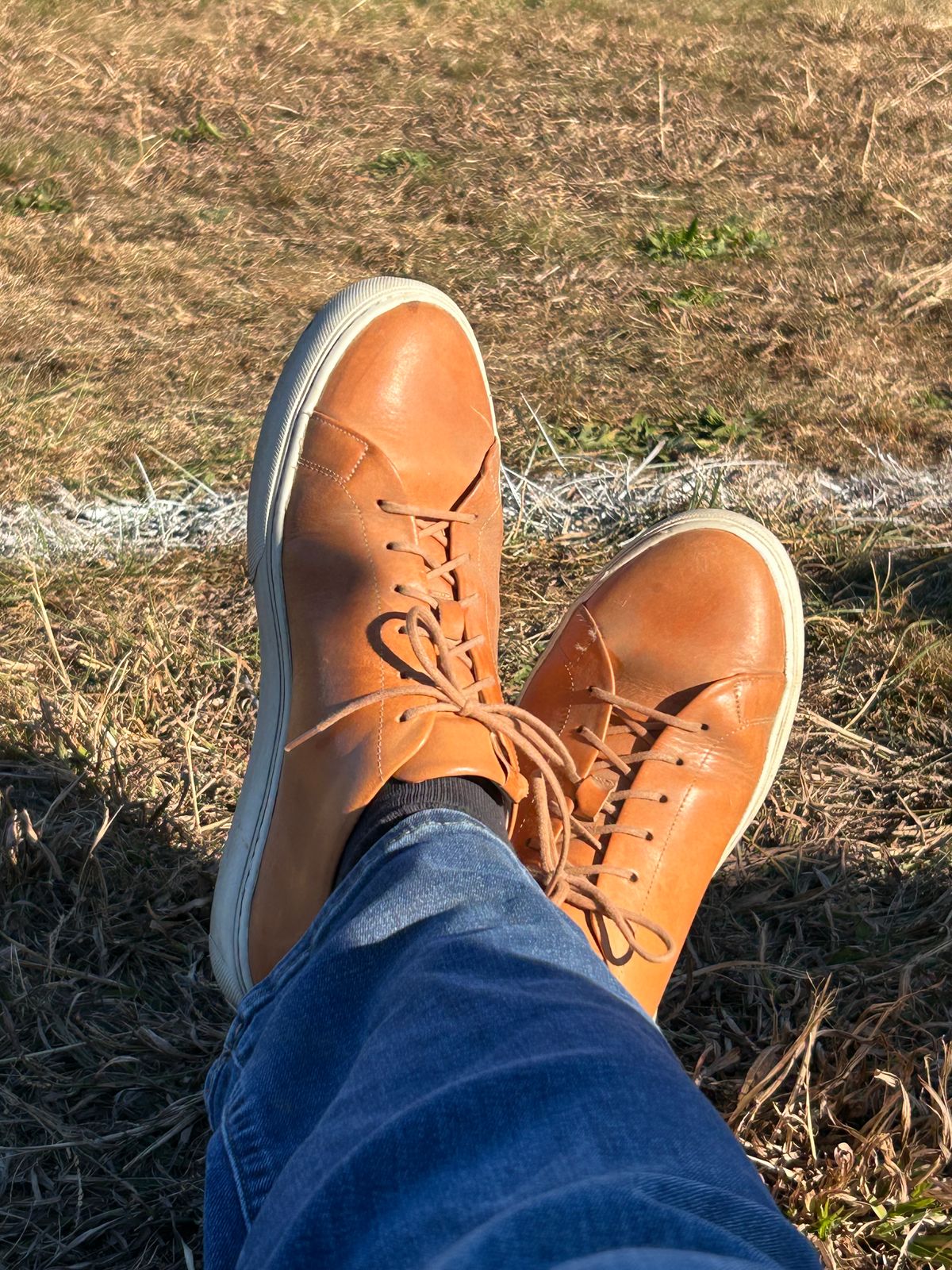 Photo by AGold on October 27, 2024 of the Grant Stone Coast Sneaker in Badalassi Carlo Natural Minerva.