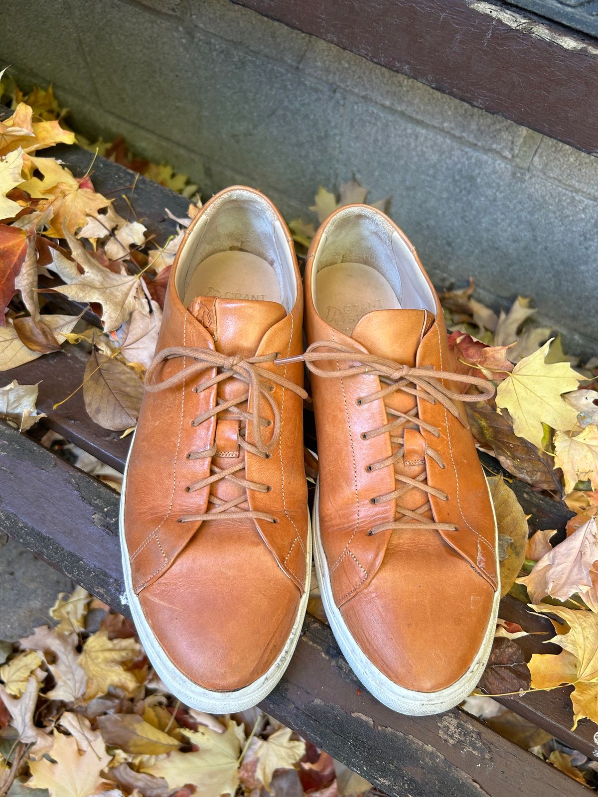 Photo by AGold on November 1, 2024 of the Grant Stone Coast Sneaker in Badalassi Carlo Natural Minerva.