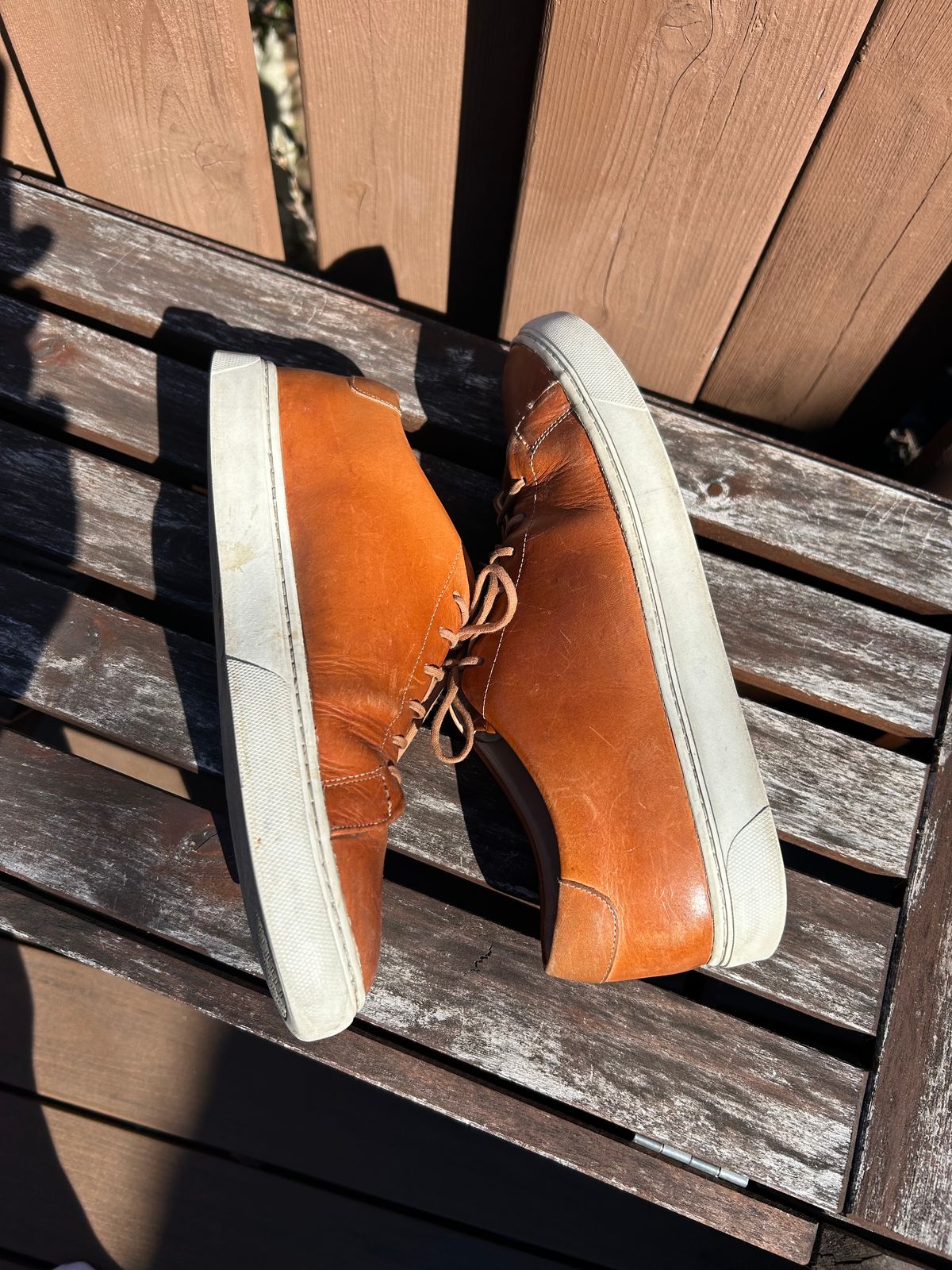 Photo by AGold on March 3, 2025 of the Grant Stone Coast Sneaker in Badalassi Carlo Natural Minerva.