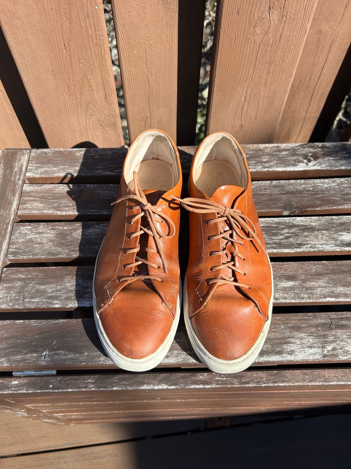 Photo by AGold on March 3, 2025 of the Grant Stone Coast Sneaker in Badalassi Carlo Natural Minerva.