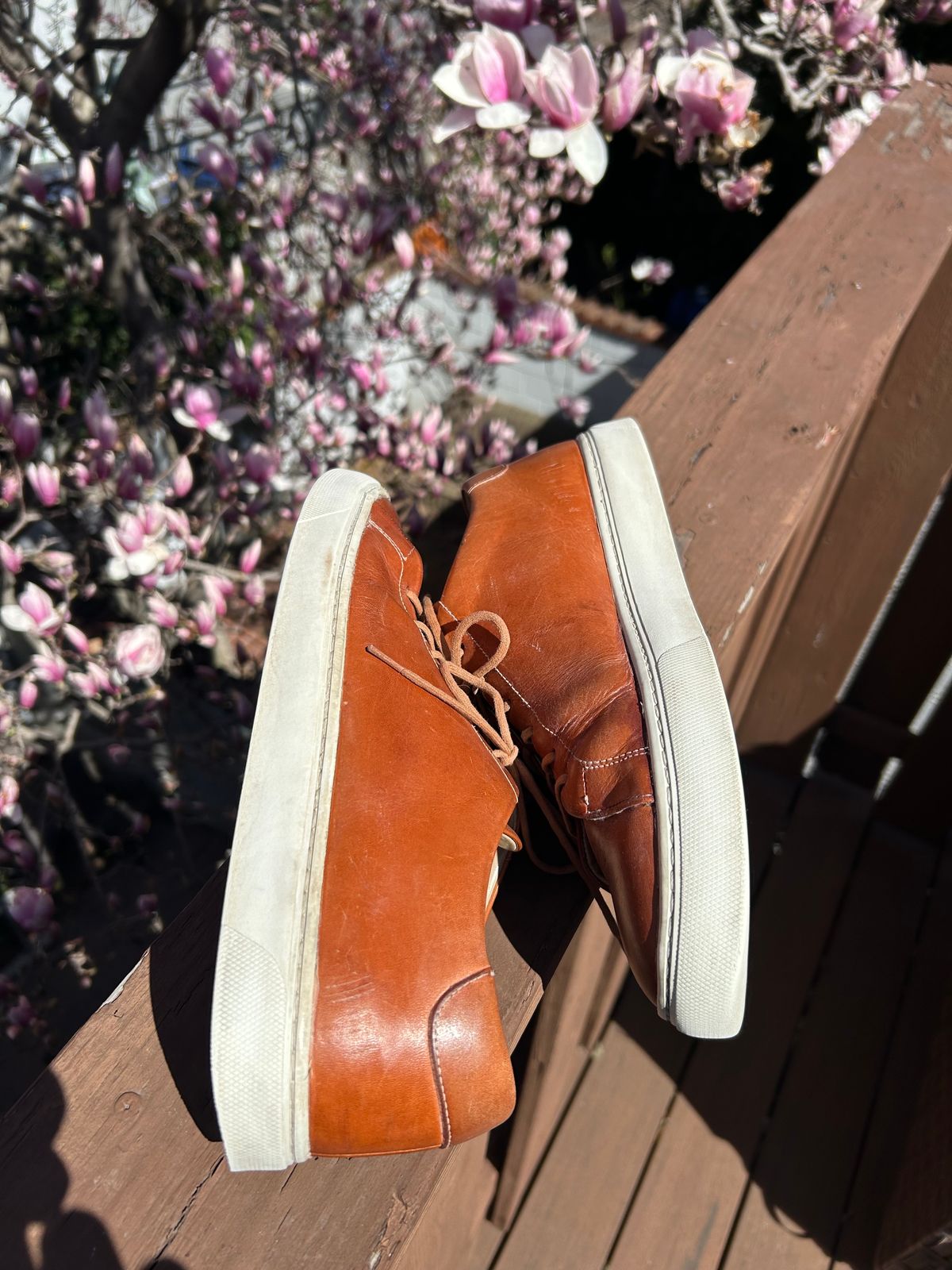 Photo by AGold on March 27, 2025 of the Grant Stone Coast Sneaker in Badalassi Carlo Natural Minerva.