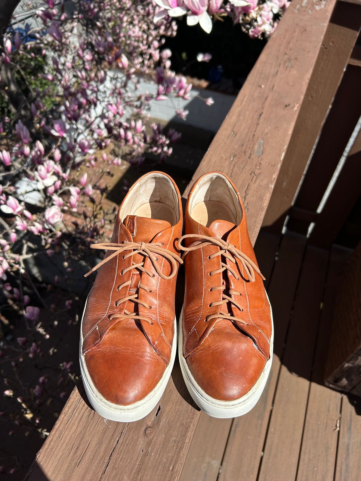 Photo by AGold on March 27, 2025 of the Grant Stone Coast Sneaker in Badalassi Carlo Natural Minerva.