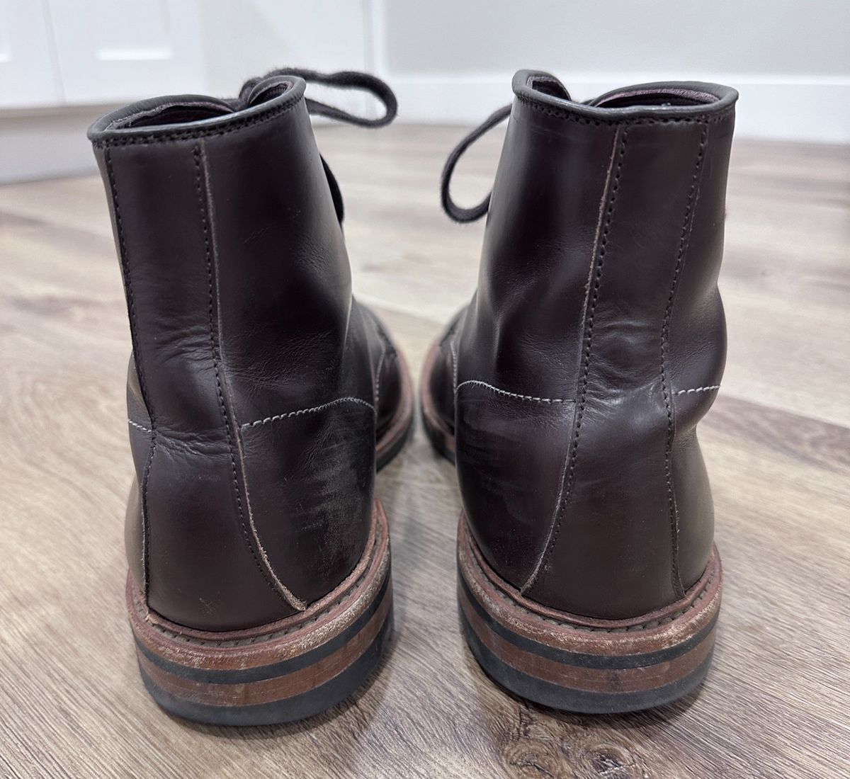 Photo by worldtraveler on November 5, 2024 of the Allen Edmonds Higgins Mill in Coffee Calfskin.