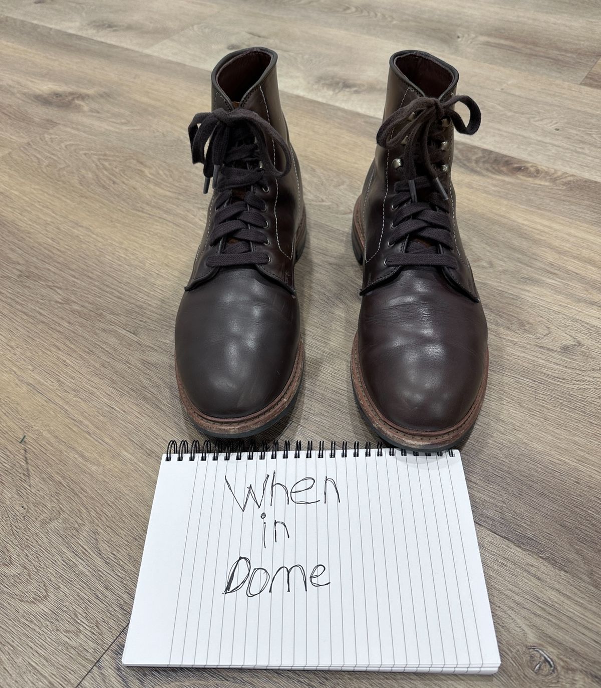 Photo by worldtraveler on November 5, 2024 of the Allen Edmonds Higgins Mill in Coffee Calfskin.