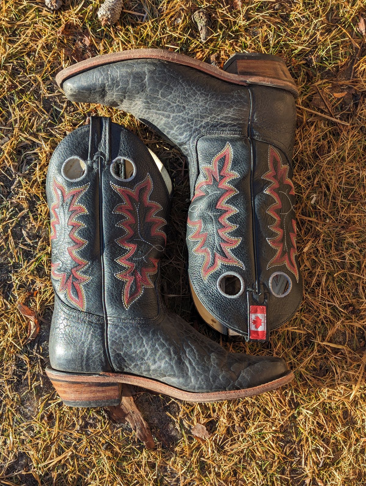 Photo by zangazanga on January 1, 2024 of the Canada West Boots Brahma 6563-6 in Unknown Leather.