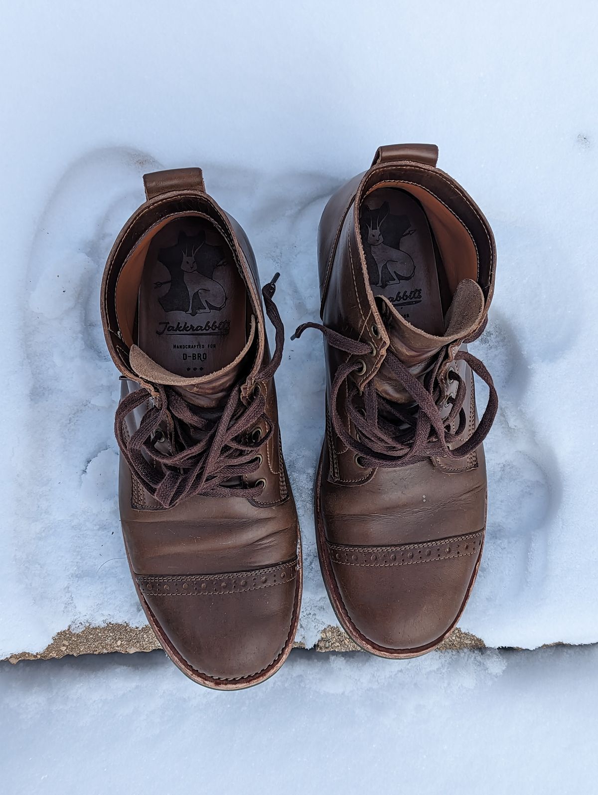 Photo by zangazanga on February 2, 2023 of the Jakkrabbits Service Boot in Horween Olive Chromexcel.