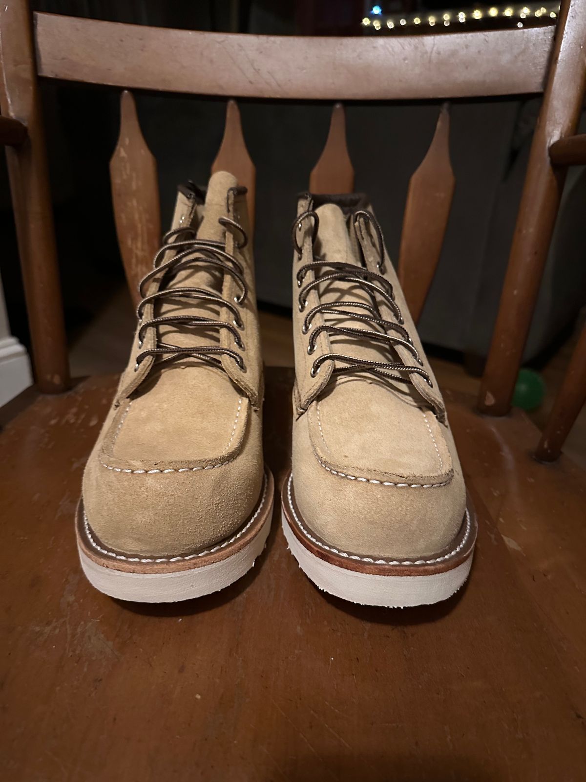Photo by tmcginness on October 1, 2023 of the Red Wing 6-Inch Classic Moc in S.B. Foot Hawthorne Abilene.