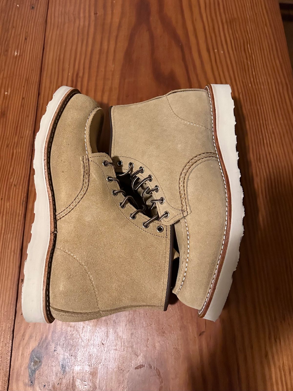 Photo by tmcginness on October 1, 2023 of the Red Wing 6-Inch Classic Moc in S.B. Foot Hawthorne Abilene.