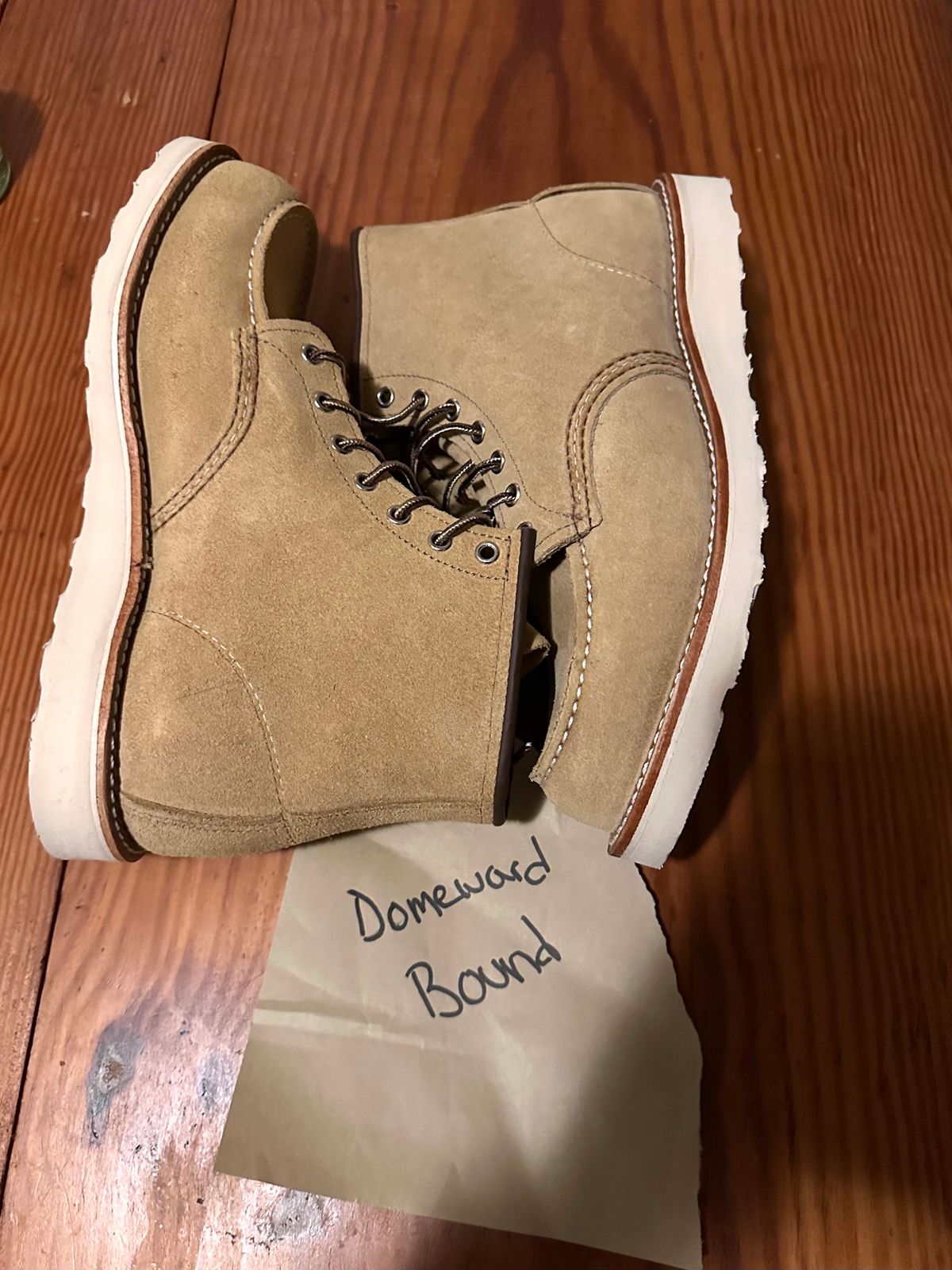Photo by tmcginness on October 1, 2023 of the Red Wing 6-Inch Classic Moc in S.B. Foot Hawthorne Abilene.