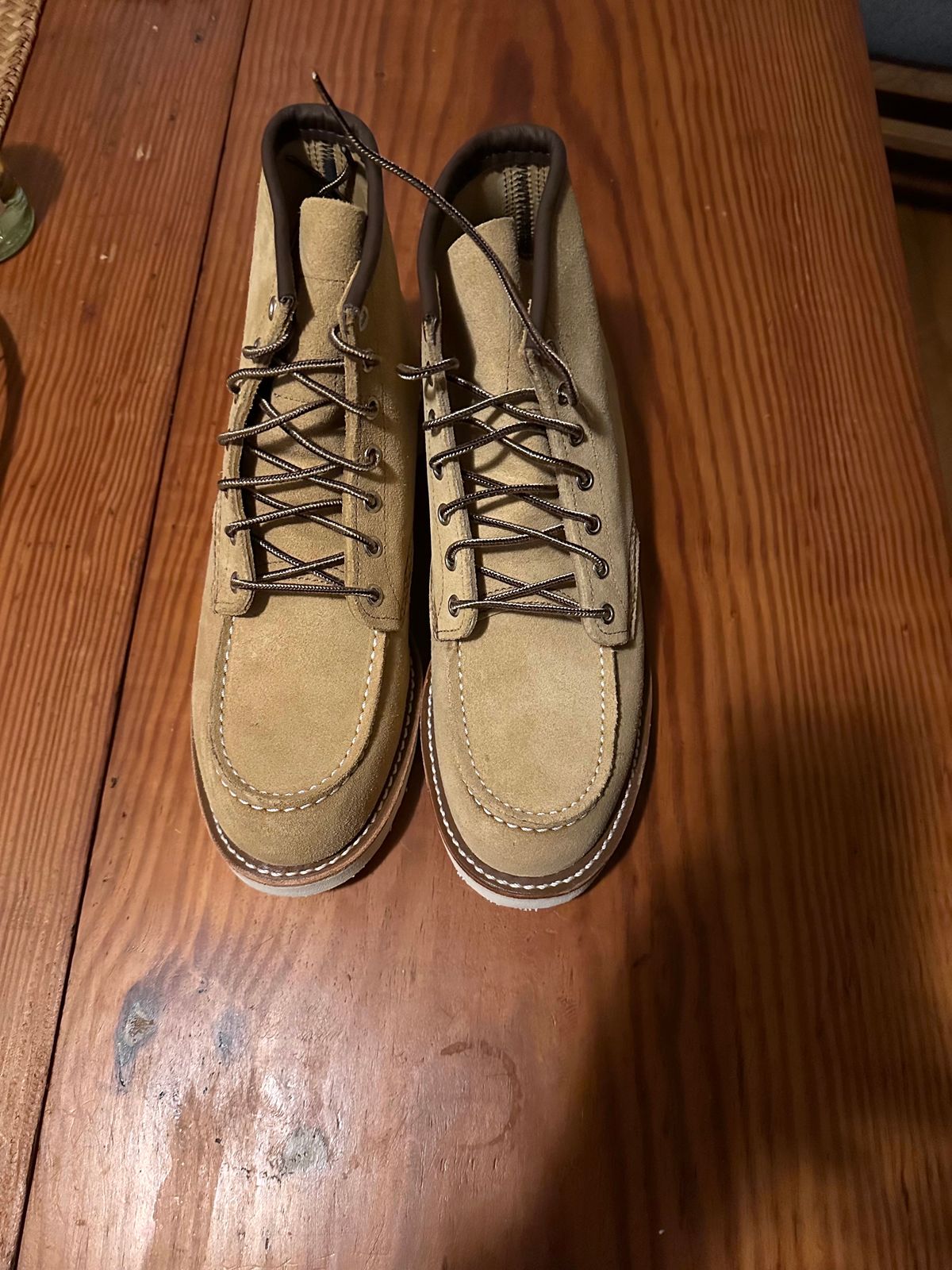 Photo by tmcginness on October 1, 2023 of the Red Wing 6-Inch Classic Moc in S.B. Foot Hawthorne Abilene.