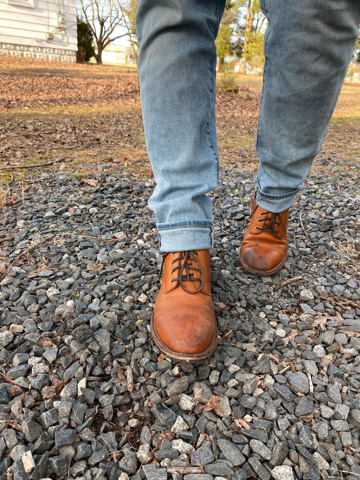 Photo by tmcginness on January 3, 2023 of the Grant Stone Diesel Boot in Horween Natural Essex.