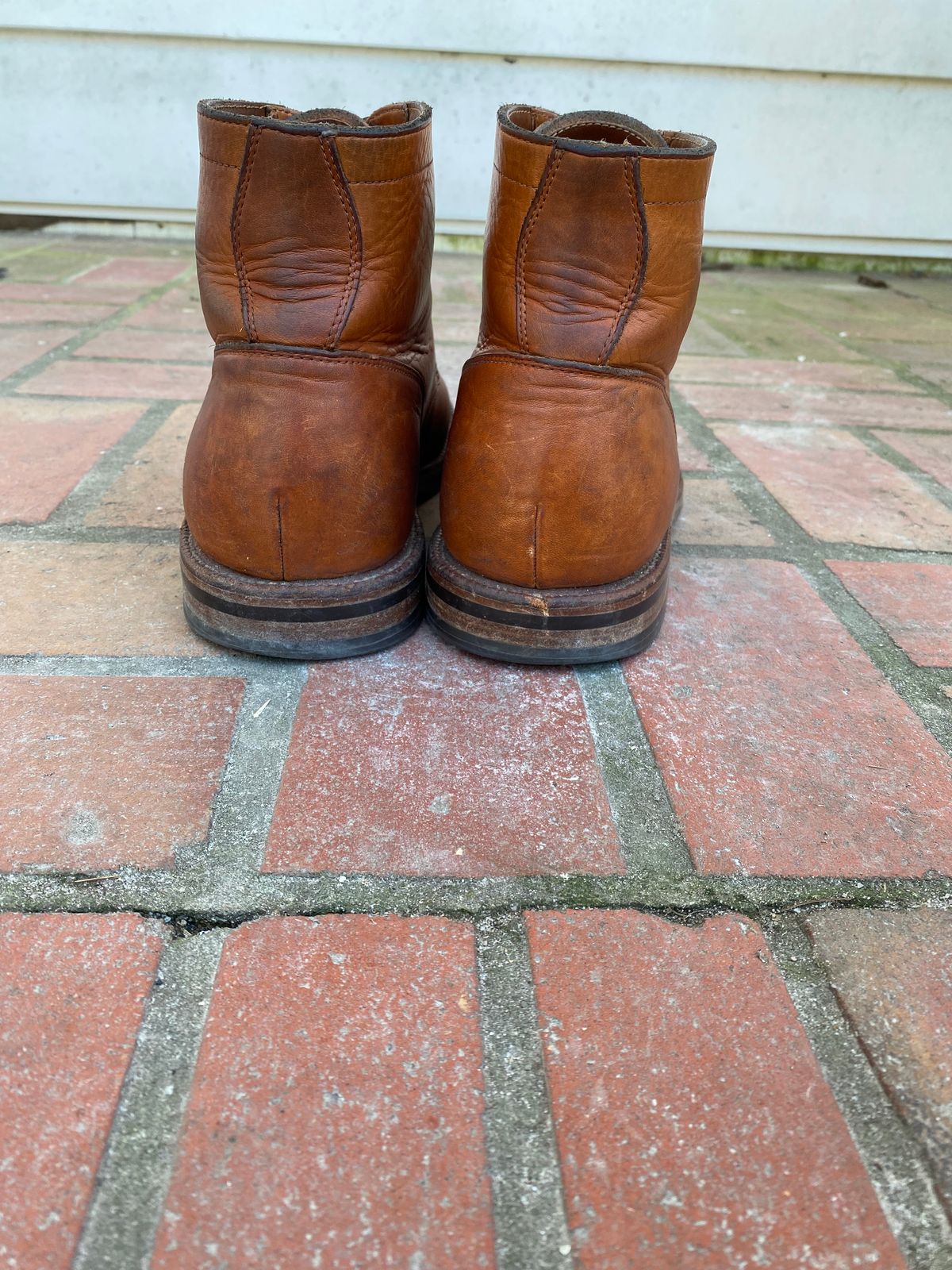 Photo by tmcginness on February 4, 2023 of the Grant Stone Diesel Boot in Horween Natural Essex.